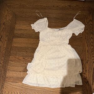 Francesca's Collections Cream Kids Dress